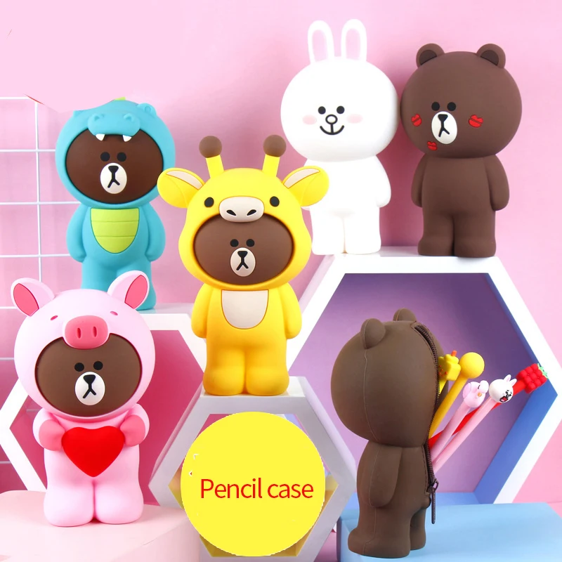 

Cute korean Pencil Case Pencil Box Large Capacity Multifunctiona Kawaii Pencilcase Pen Case School Supplies For Girls Boy