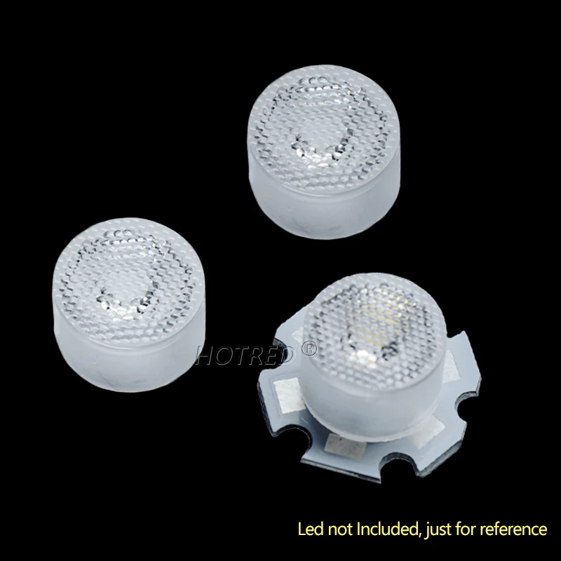 3535 XPE 방수 LED 렌즈, SMD 3535 3030 XPE2 XPG2 XTE 플라노 반사경 시준기, 10 25 45 60 90 도, 13mm, 1W, 3W, 5W, 100 개
