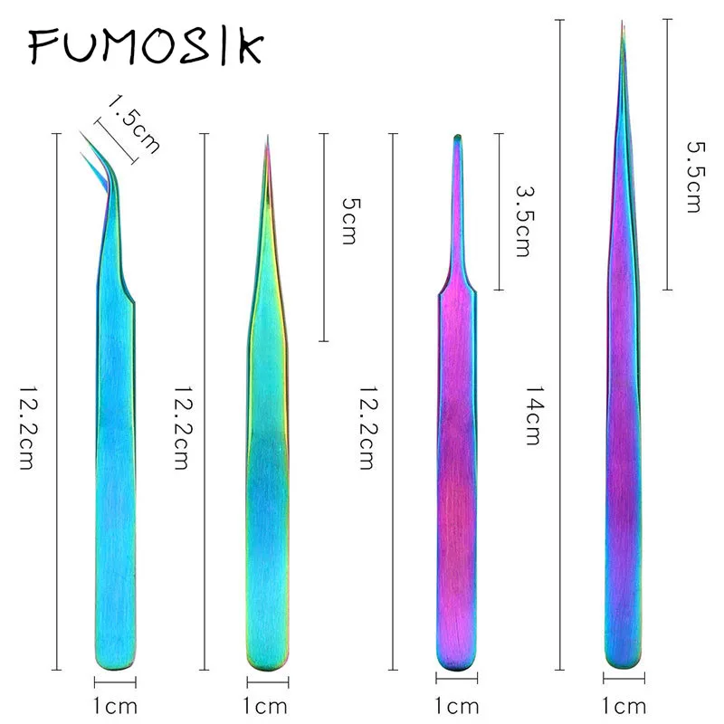 

Nail Art Tweezer Rainbow Nippers Nail Sticker Rhinestone Picker Manicure Clip Nail Art Tool