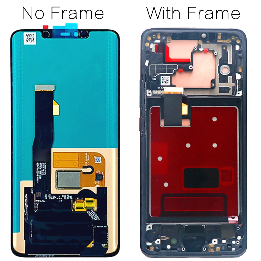 Skup Oryginalny wyświetlacz 6.39 z ramką wymiana linii papilarnych dla Huawei Mate 20 Pro LCD z ekranem dotykowym LYA L29 Digitizer Assembly