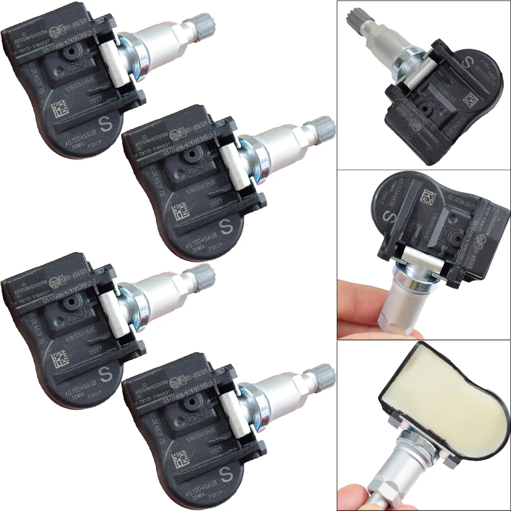 4 шт. датчик контроля давления в шинах 40700-4GA0B 407004GA0B TPMS датчик для Infiniti Q50 315 МГц автомобильные аксессуары