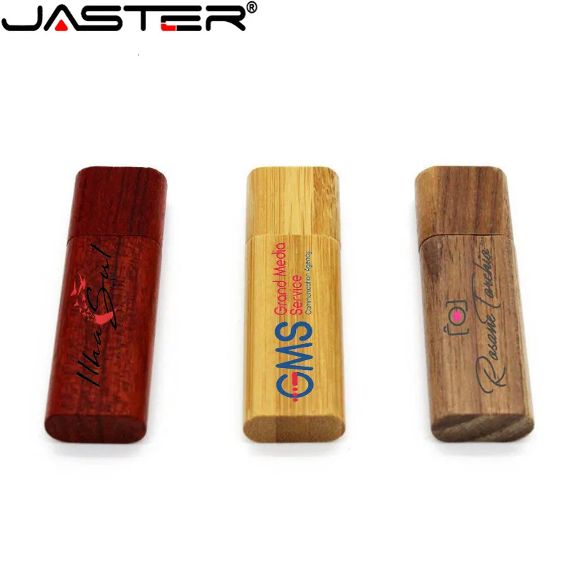 USB флеш накопитель JASTER в деревянной бамбуковой коробке 4/8/16/32/64 ГБ|USB