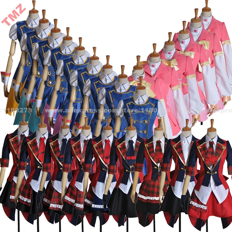 AKB0048 All Team CHIERI SONO NAGISA MOTOMIYA Oshima Yuko Mimori Kishida Kanata Shinonome Makoto Yokomizo Dress Cosplay Costume |