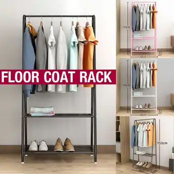 

Coat Rack Landing Clothing Holder Hanger Floor Standing Storage Shelf Clothes Hanger Rack Modern Simple Style Bedroom Furniture