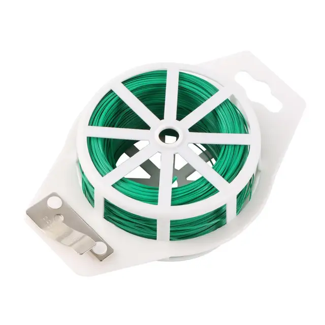 30 M Multifunkcionális Műanyag Acél Csavar Nyakkendő Erős Újrafelhasználható Kerti Virágnövények Támogató Hevederekkel Kötött Házak Fejlesztési Kábelkötegei - Image 5