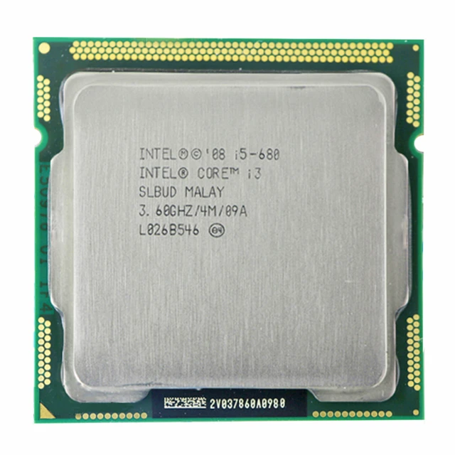 INTEL CORE i5-680 CPU i5 680 3,6 GHz Dual-Core 4M Socket LGA1156 ...