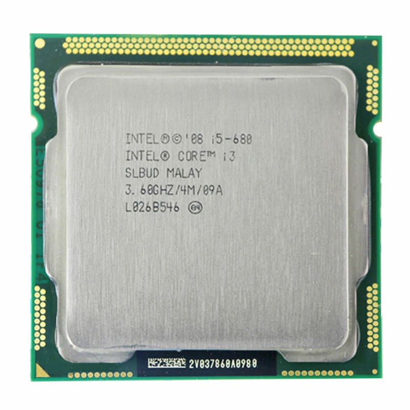 INTEL CORE i5-680 CPU i5 680 3.6 GHz Dual-Core 4M Socket LGA1156 Desktop CPU