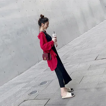 

Chic Early Autumn Hong Kong Flavor Small Fresh Early Autumn Small Heart Machine Street Shoot Skirt Plus Outside Two Piece Suit