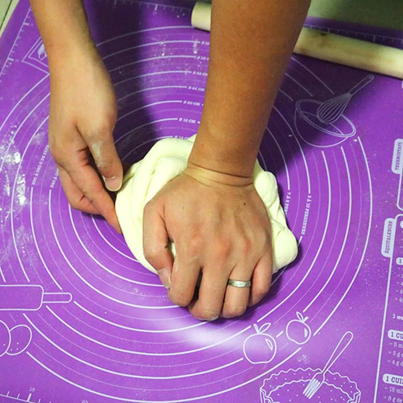45*60 CM Silicone Baking Mat Pastry Rolling Kneading Pad Kitchen Pizza Dough Non-stick With Scale Cooking Pads | Дом и сад