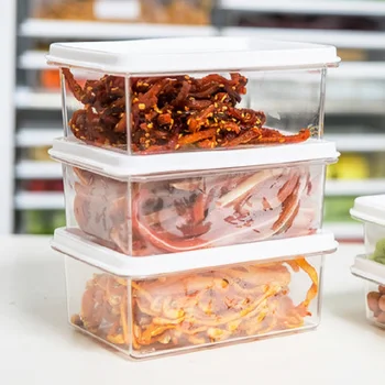 

Storage Box Refrigerator Food Storage Tank Kitchen Storage Organizer Food Snacks Vegetable Can Household Plastic Box Cereal Stor