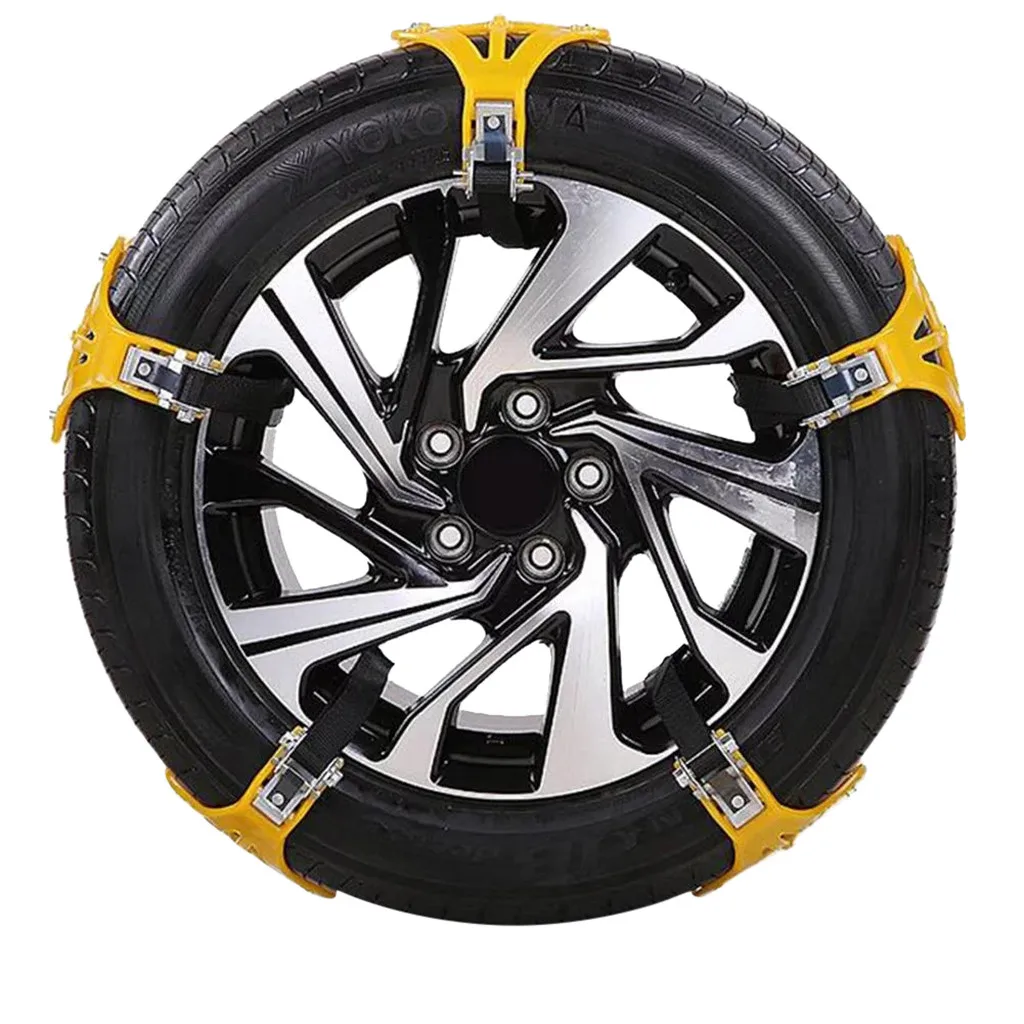 5-чиповая портативная простая в установке цепь для зимних шин автомобилей
