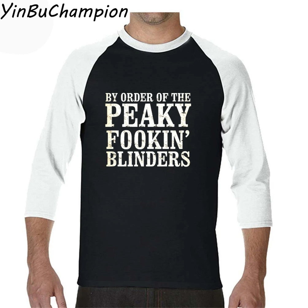 Мужская футболка Peaky Fookin blowers, мужские винтажные футболки Shelby Bros, Ретро стиль, мужская футболка с длинным рукавом, Мужская футболка большого размера