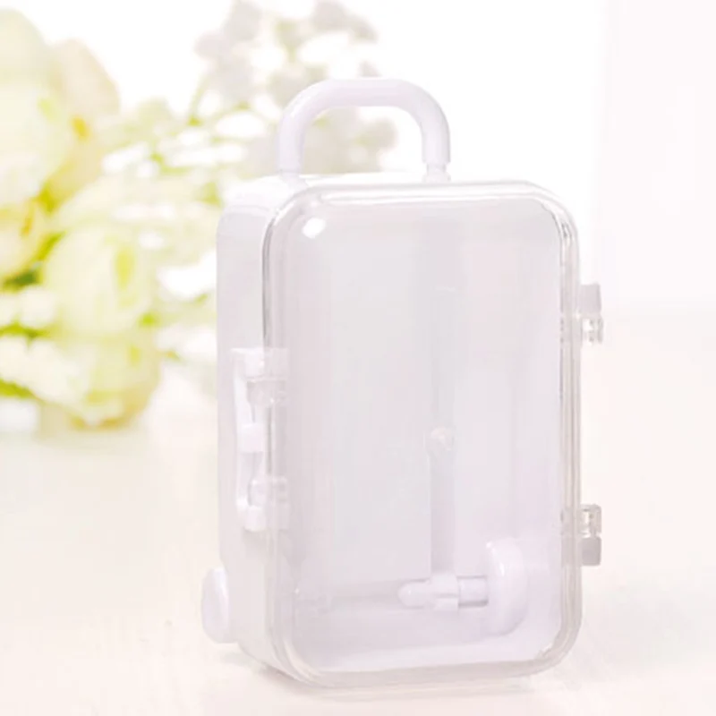 

12pcs Candy Box Plastic Candy Container Mini Trolley Case Storage Box for Halloween Children Hogard
