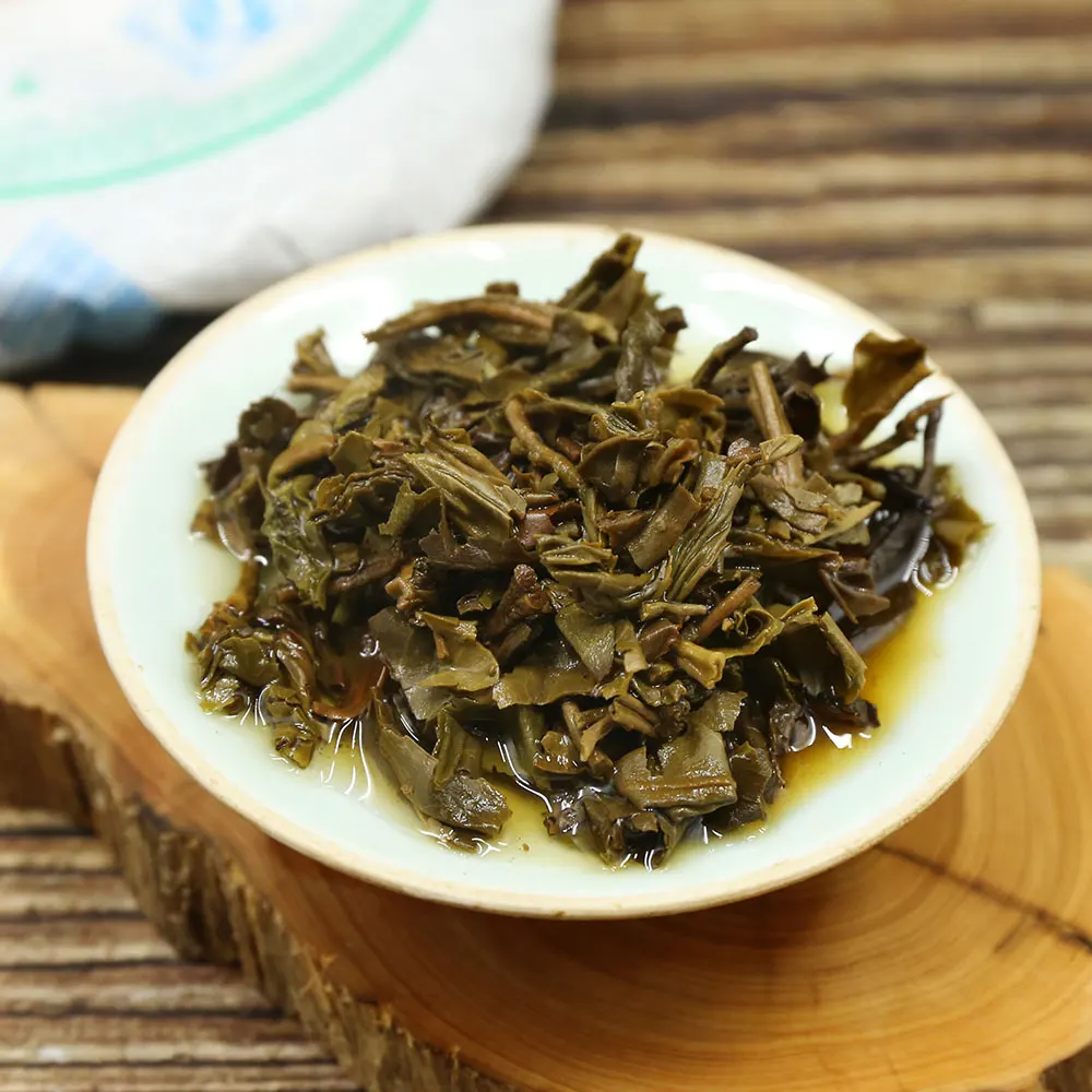 2009 год Sheng pu'er Юньнань длинный дао сырой Pu'er торт Shen чай 100 г