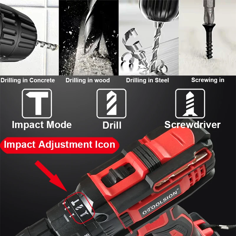 1500Mah Cordless Screwdriver Electric Screwdriver 45N.m Professional Hand Drill Multi-function Mini Drill For House Renovation (11)