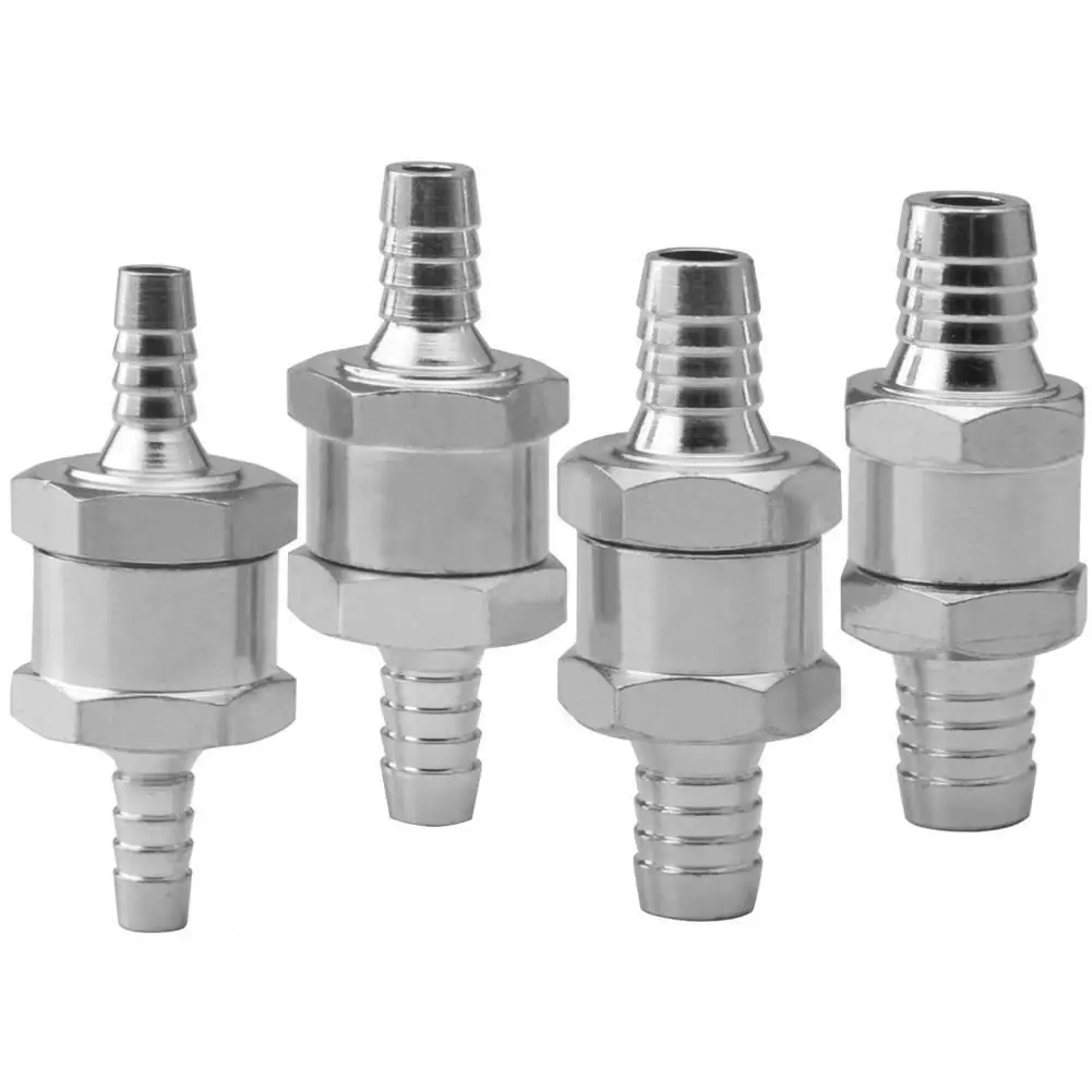 Aluminum Alloy Car One Way Non Return Petrol Oil Fuel Check Valve