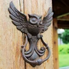 American Style Iron Knocker Crafts Vintage Owl Door Knocking Antique Door Handle Garden Home Wall Decoration ► Photo 3/5