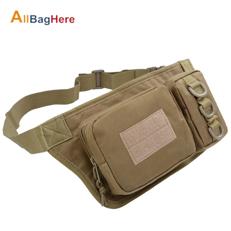 Outdoor Sports Waterproof Tactical Waist Bag Utility Riding Multi-pockets Card Phone Bags Camouflage Cycling Running Hiking Bags