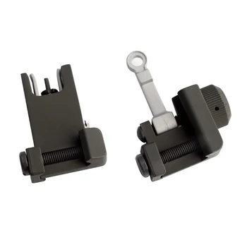 

MAGORU KAC Style 300M Flip Up Folding Iron Sight Front Rear Sight For Airsoft Hunting Accessories
