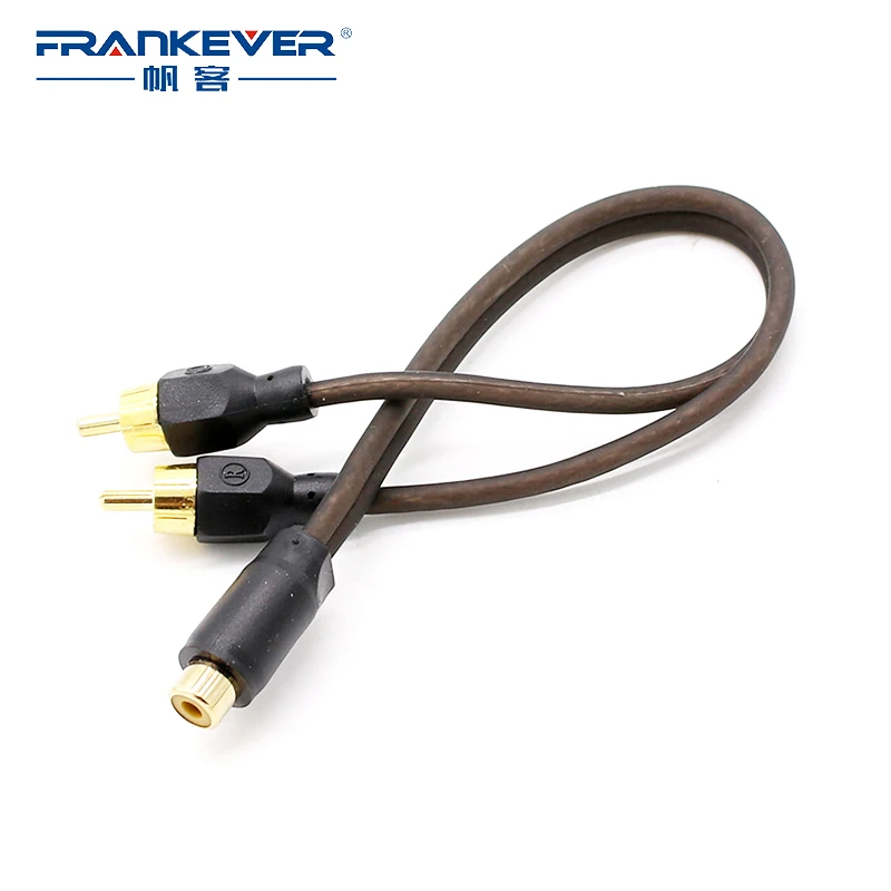 Аудиокабель Frankever со штекером 2 RCA на гнездо 1 Y разветвитель Кабель для