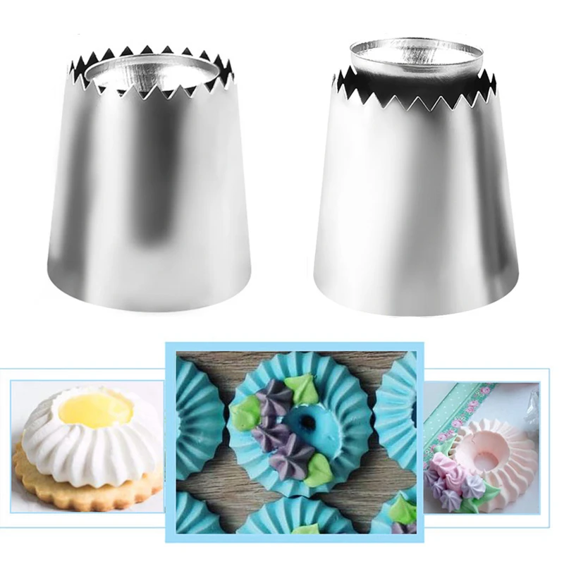Pastry Tips Icing Piping Nozzles Cake Decorating Baking Mold Ice Cream Tool 