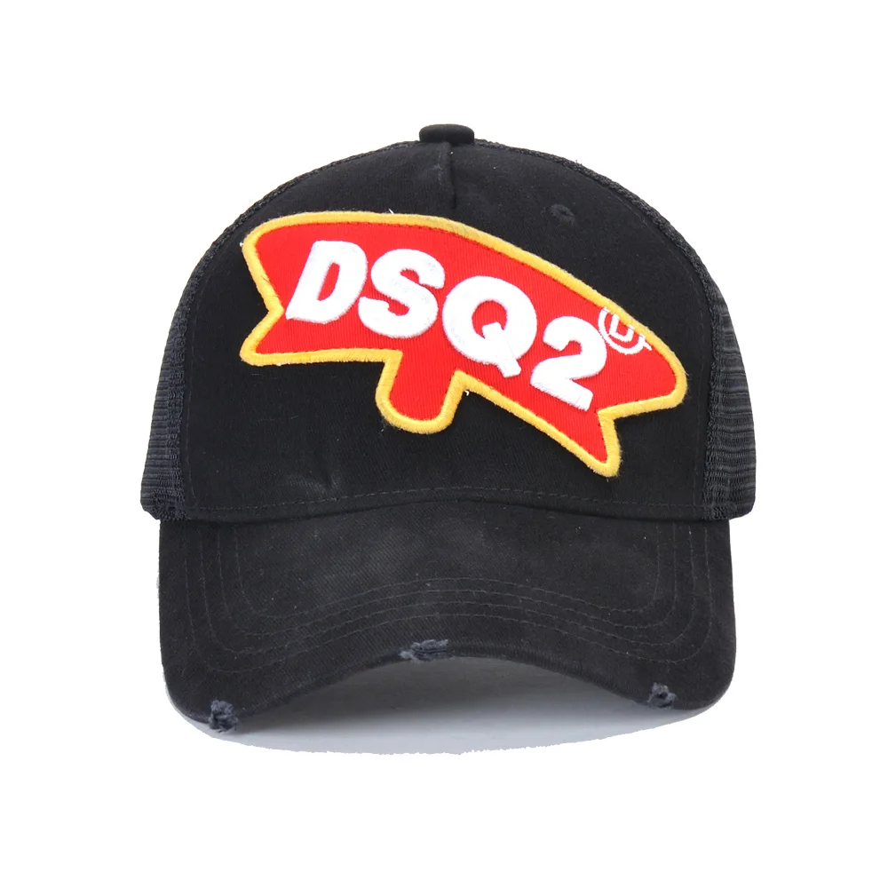 DSQICOND2 модные сетчатые Бейсбол Кепки буквы DSQ хлопок Бейсбол Кепки s Для женщин& Для мужчин Snapback Кепки папа шляпа летняя регулируемый размер