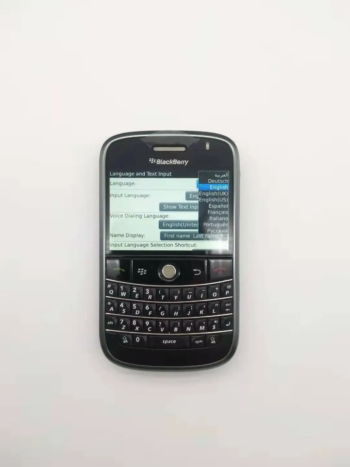 Прямая разблокированный 9000 Blackberry Bold 9000 мобильный телефон gps wifi 3g мобильный телефон Восстановленный