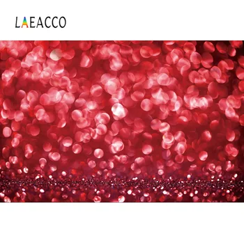 

Laeacco Photo Backgrounds Dark Red Polka Dots Light Bokeh Party Decor Portrait Pattern Photography Backdrops For Photo Studio