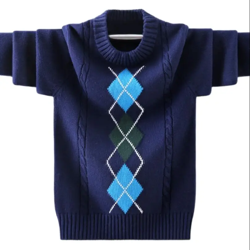 

Winter children sweater 100% cotton fashion kids school wear teenage knitted jackets spring pullovers children bottoming shirt