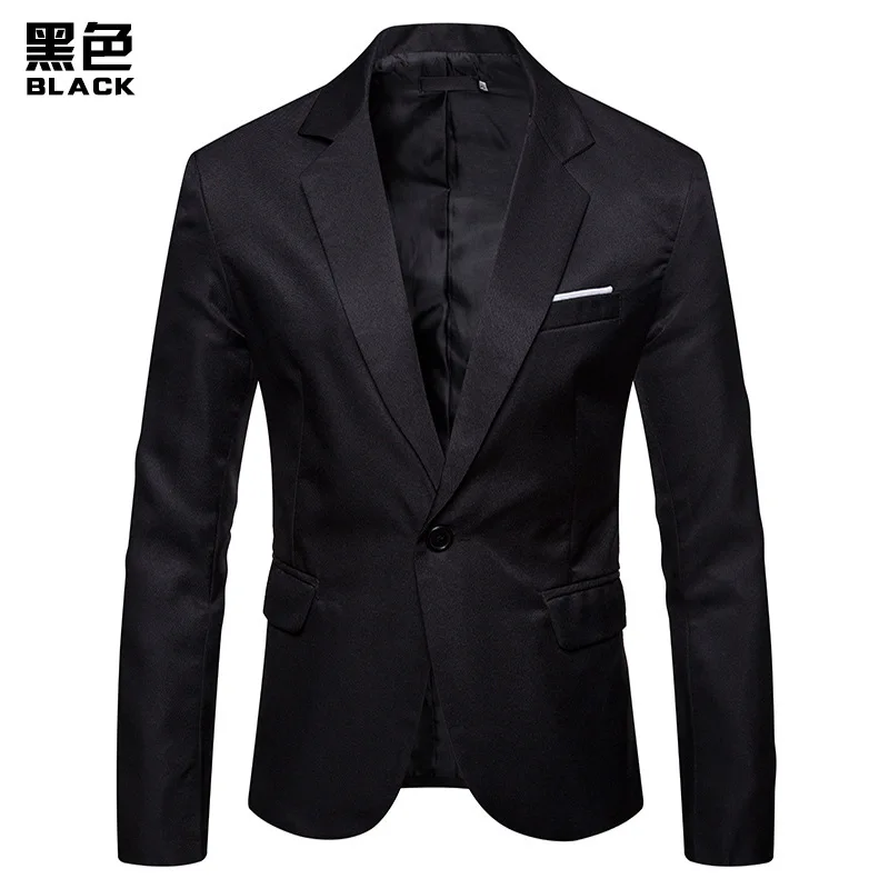black COLDKER мужской костюм пальто формальная куртка trajes de chaqueta офисная мужская одежда Костюм Уличная одежда мужской S-2XL - Цвет: black