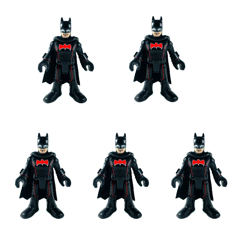 Лот из 5 DC Imaginext черный красный Бэтмен свободная фигурка игрушка Рождественский подарок