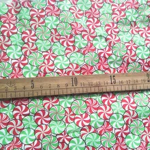 50X110 см Рождественский леденец хлопчатобумажная ткань для украшения Рождественского дня пэчворк сделай сам