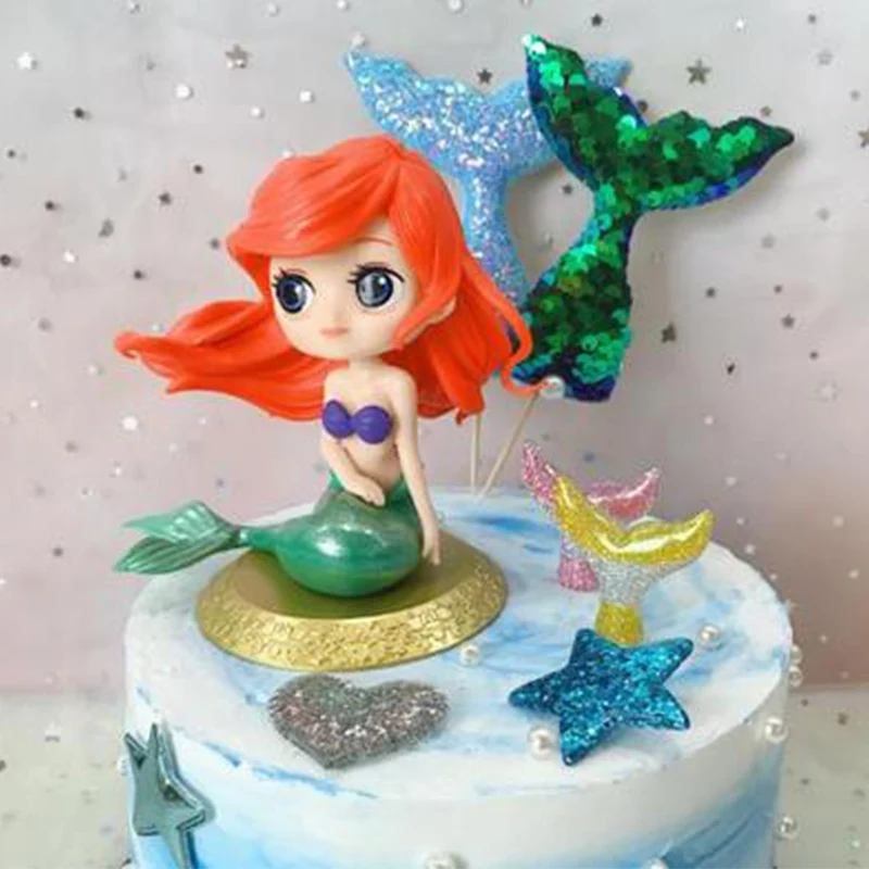 Disney Princess Theme Cake Ornaments Cake Cupcake Toppers Cake Flag Girls Birthday Party Cake Decoration Anniversaire Supplies Cake Decorating Supplies Aliexpress