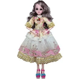 60 см BJD моделирование кукла игрушка 3D глаз девушка принцесса свадебное платье подарок на день рождения торт ласточкин хвост - Цвет: AI-B92-4
