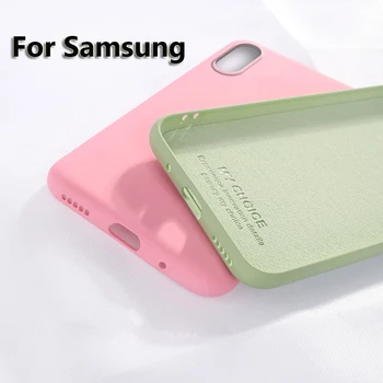 

50pcs Original Liquid Silicone Case For Samsung Galaxy S20 Ultra S10 E S9 Plus S8 Note 10 9 M30 M20 A90 A70 A60 A50 Candy Cover