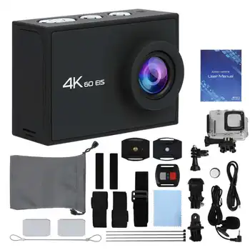 

4K Sports Camera Ultra HD DV Wifi Action Camera 60FPS Double Screen High Definition Waterproof Sports Camera for Outdoor Sports