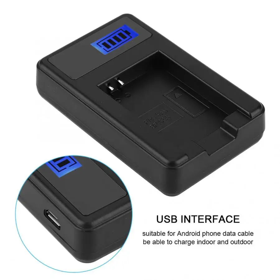 Hot BP1030 Camera Rechargeable Lithium Ion Battery Charger USB Single Fast Charging with LCD Display