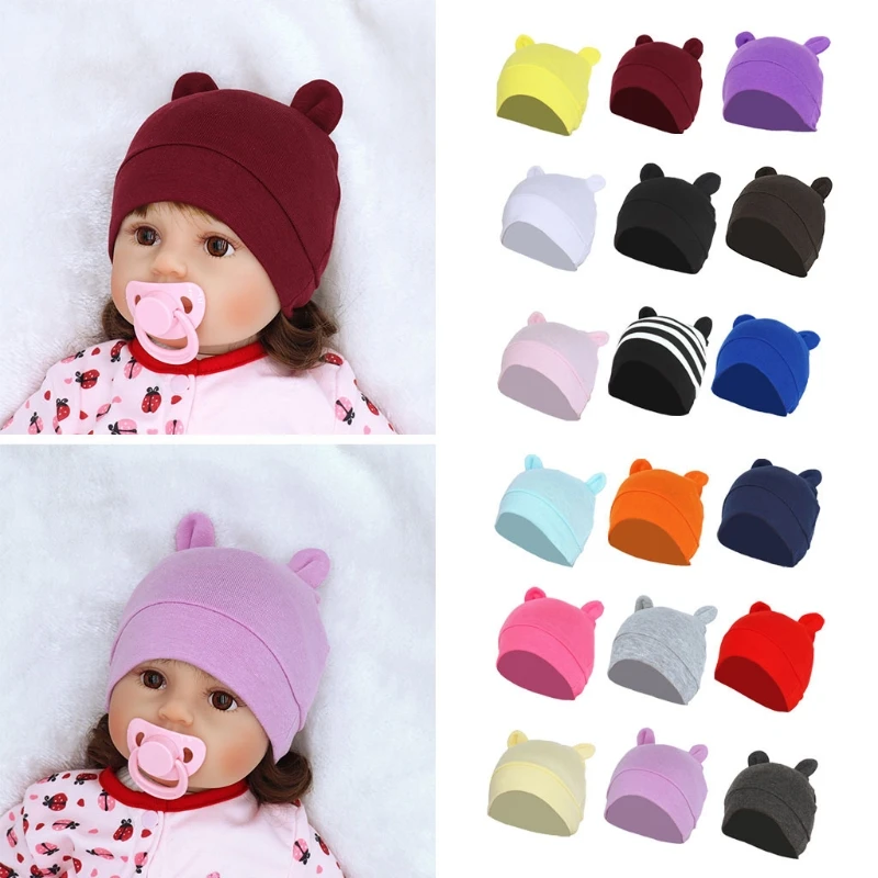 Gorra 2pcs Levanta Orejas Bebé Bebé Movimientos Capucha Ore Gorra 2pcs Levanta Orejas Bebé Bebé Movimientos Capucha Ore