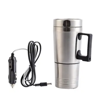 

300ml Car Heating Water Bottle Adjustable Temperature Car Boiling Electric Kettle Boiling 12V Car Cigarette Lighter Heating Cup