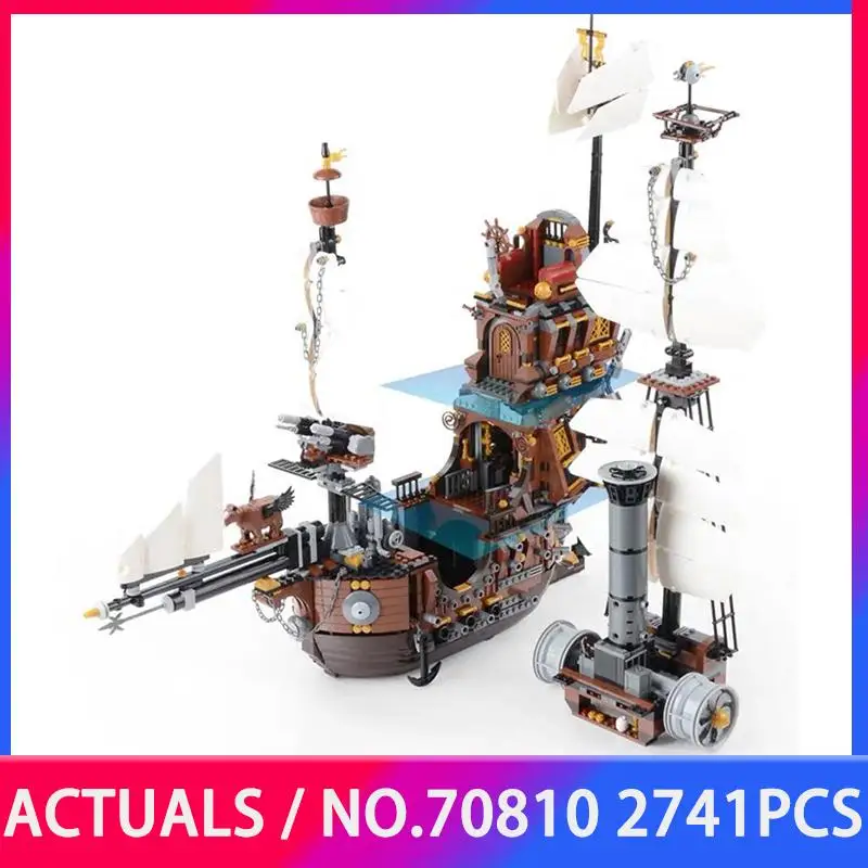 

16002 Movie Pirate Ship Model 3D Building Blocks Creative Caribbean Pearl Ship Bricks Toys Compatible With lEGOED 70810