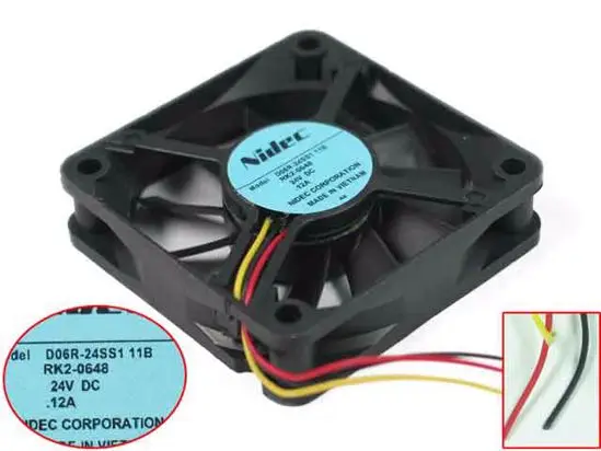 

Вентилятор охлаждения сервера Nidec D06R-24SS1 11B DC 24V 0.14A 60x60x15 мм