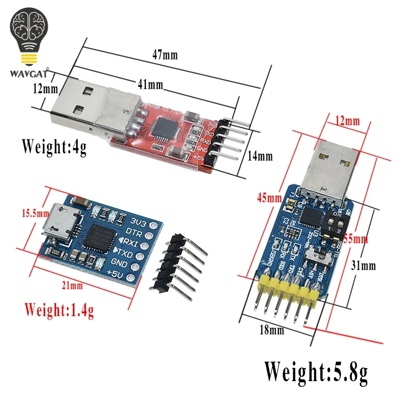 CP2102 USB 2,0 UART TTL 5PIN Соединительный модуль последовательный преобразователь STC заменить FT232 CH340 PL2303