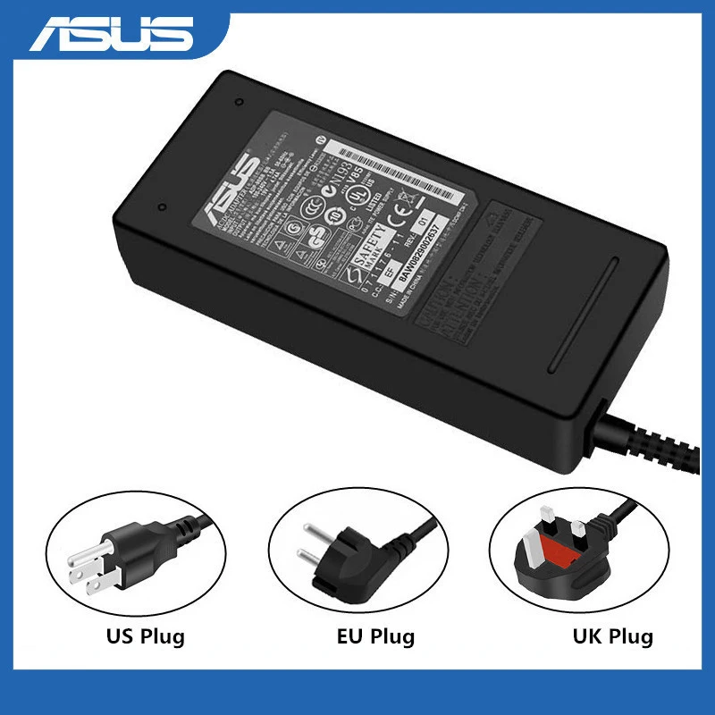 Asus 19V 4.74A 5 5x2 мм ноутбук Зарядное устройство AC адаптер источника питания для K52F K52J