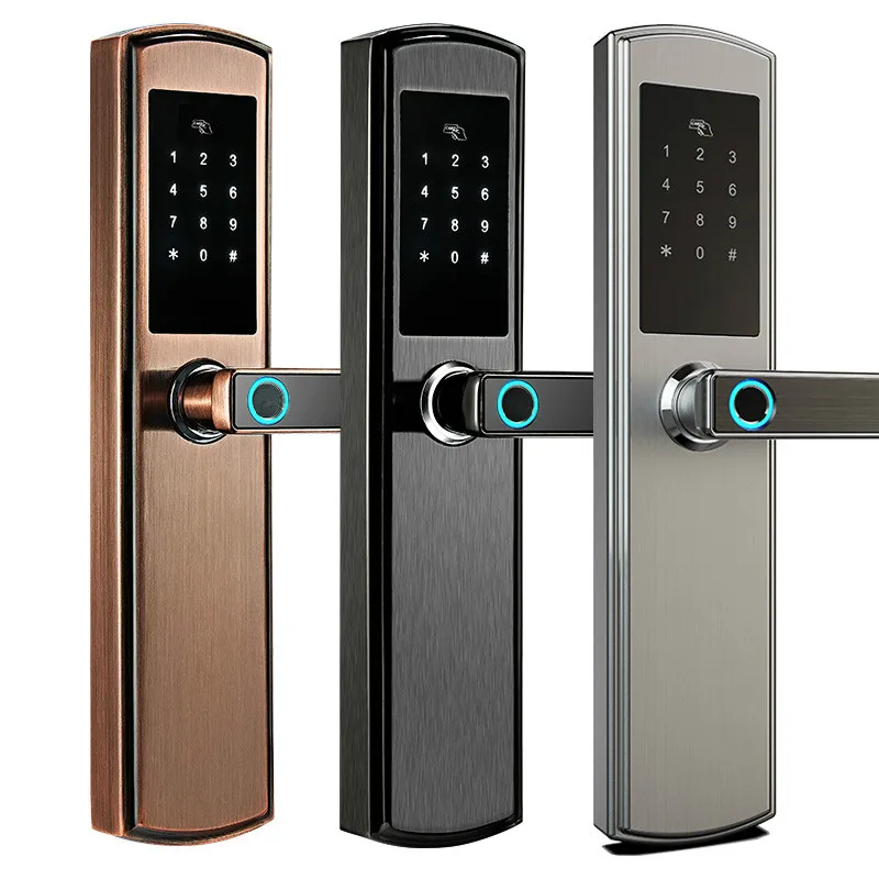 Smart Biometric Fingerprint Lock with Digital Password RFID Card Key Electronic Smart Fingerprint Door Lock keyless lock