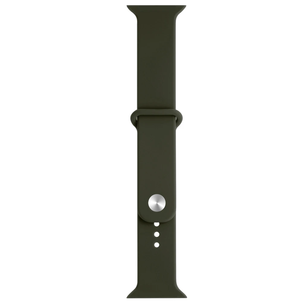 Ремешок для iwatch серии 4 40 мм 44 мм для Apple Watch серии 4 3 38 мм 42 мм мягкий силиконовый дышащий сменный спортивный ремешок - Цвет: green