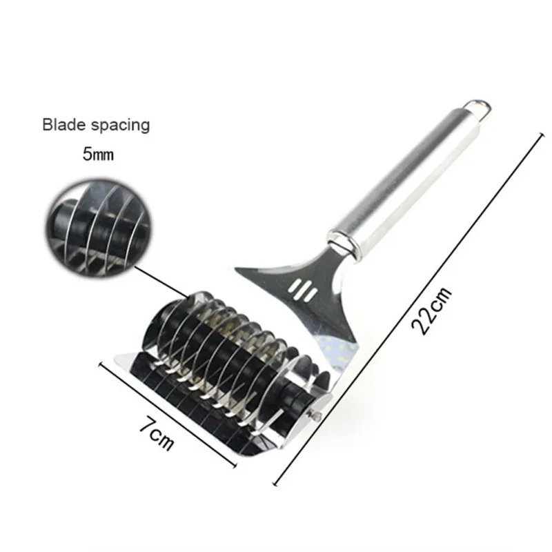 Нож для резки лапши Shallot резак ручка Нескользящая ручная секция прессованная нержавеющая сталь машина лапши резак
