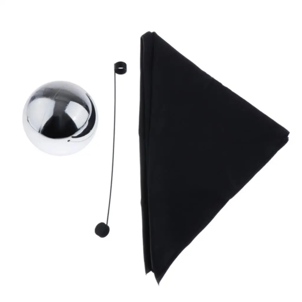 Magic Floating Ball with 1 Black Cloth and 1 Rod -  Magic Props for Magician Floating Trick - Diameter 12cm