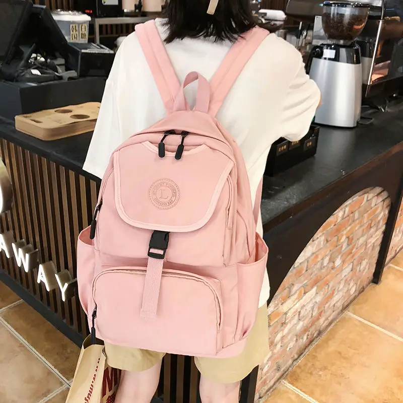 pink1 Школьная сумка для подростков, рюкзак для девочек, женский рюкзак для подростков, школьный рюкзак для подростков, сумка для книг, Женская многофункциональная сумка - Цвет: pink1
