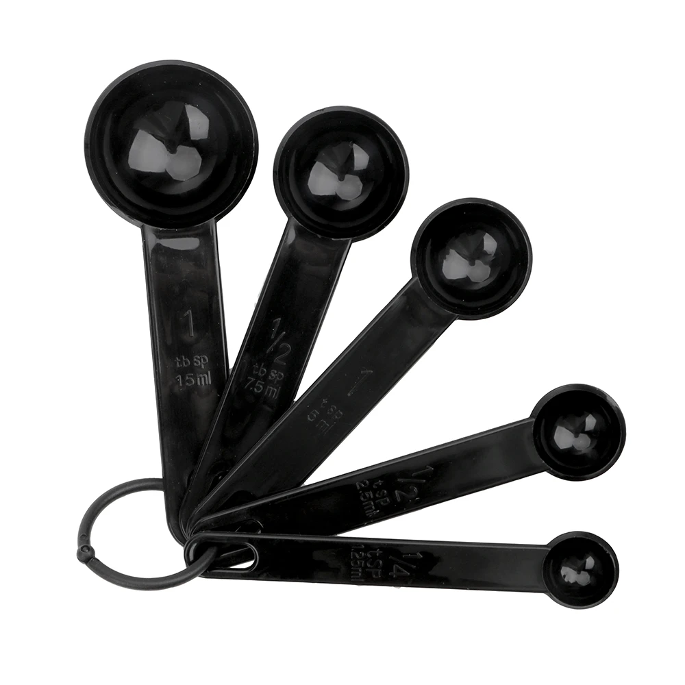 Kitchen Measuring Spoons Plastic 5pcs/Set Baking Tool Measure For Baking Coffee Tea