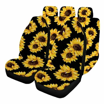 

7pcs Car Seat Cover Protector Cushion Universal 5-Seats Set Breathable 4-Seasons Track Detail Styling Car Seat Protector